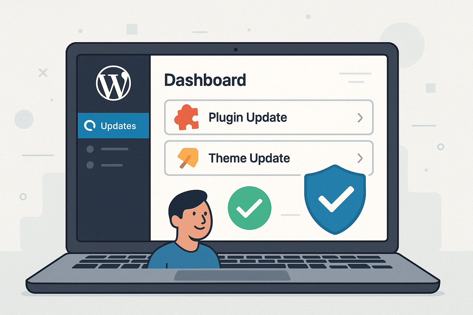 WordPress dashboard displaying Kinsta Automatic Updates for plugins and themes, highlighting security and seamless site management.